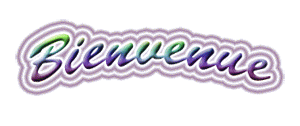 Gif animé bienvenue logo